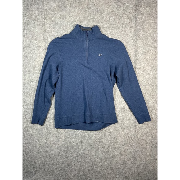 Vineyard Vines Other - Vineyard Vines Performance Quarter Zip Pullover Blue Whale Logo Men's L